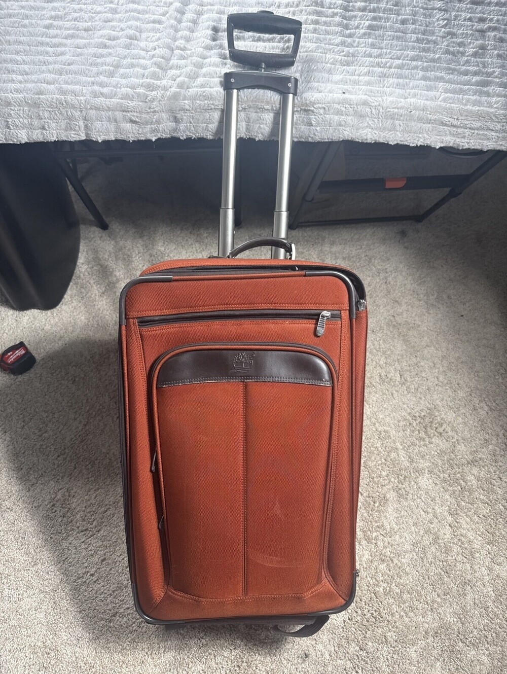 Timberland 24”x16”x12” Expandable Wheeled Travel Canvas Suitcase Handle Pockets